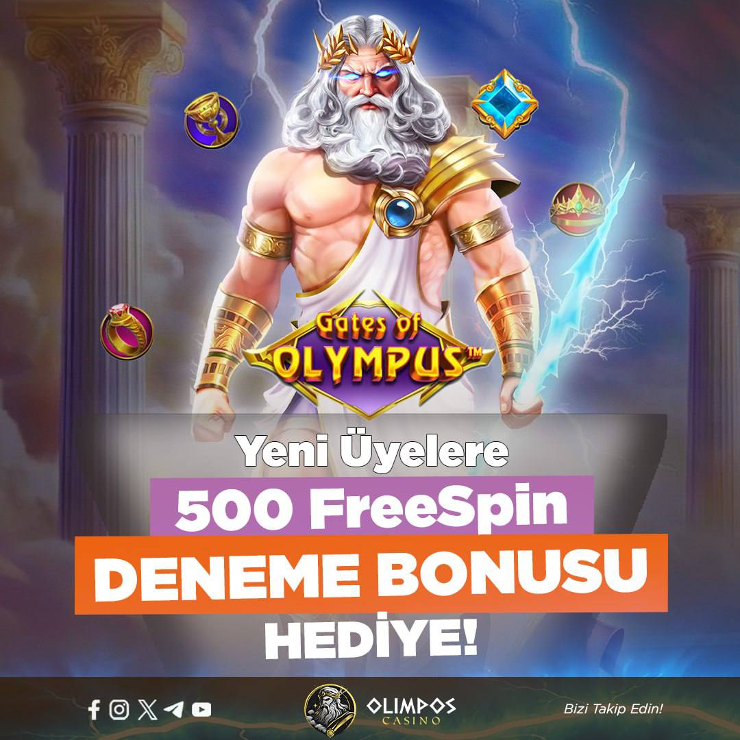 Olimpos Casino yeni üyelere 500 Freespin deneme bonusu